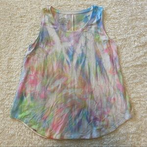 Lightweight Tie dye flowy tank top